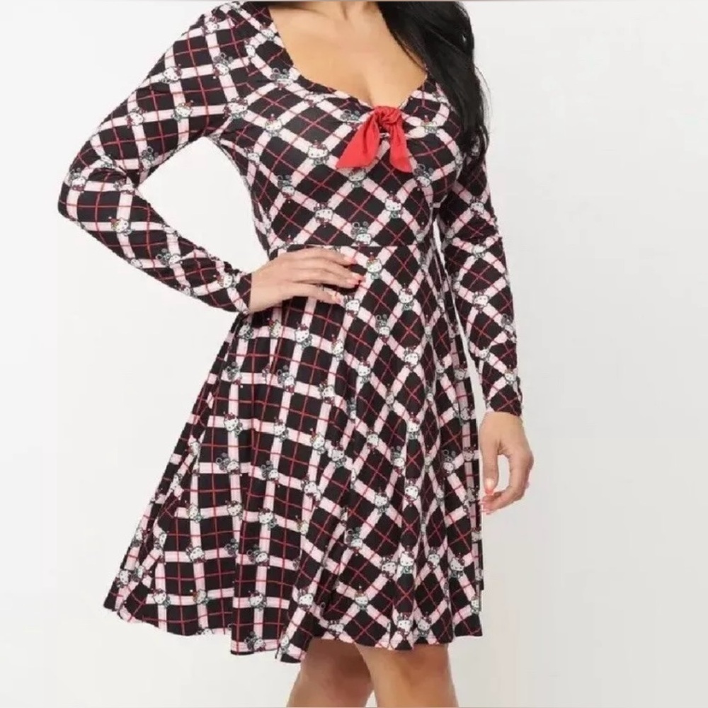 NWT Unique Vintage Holiday Hello Kitty Dress